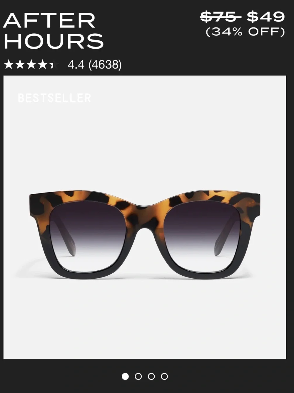 Quay Australia Tortoiseshell Sunglasses with Gradient Purple Lenses